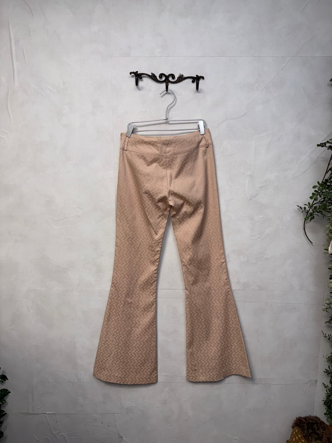 Baby pink oriental bootscut slacks 상품이미지4