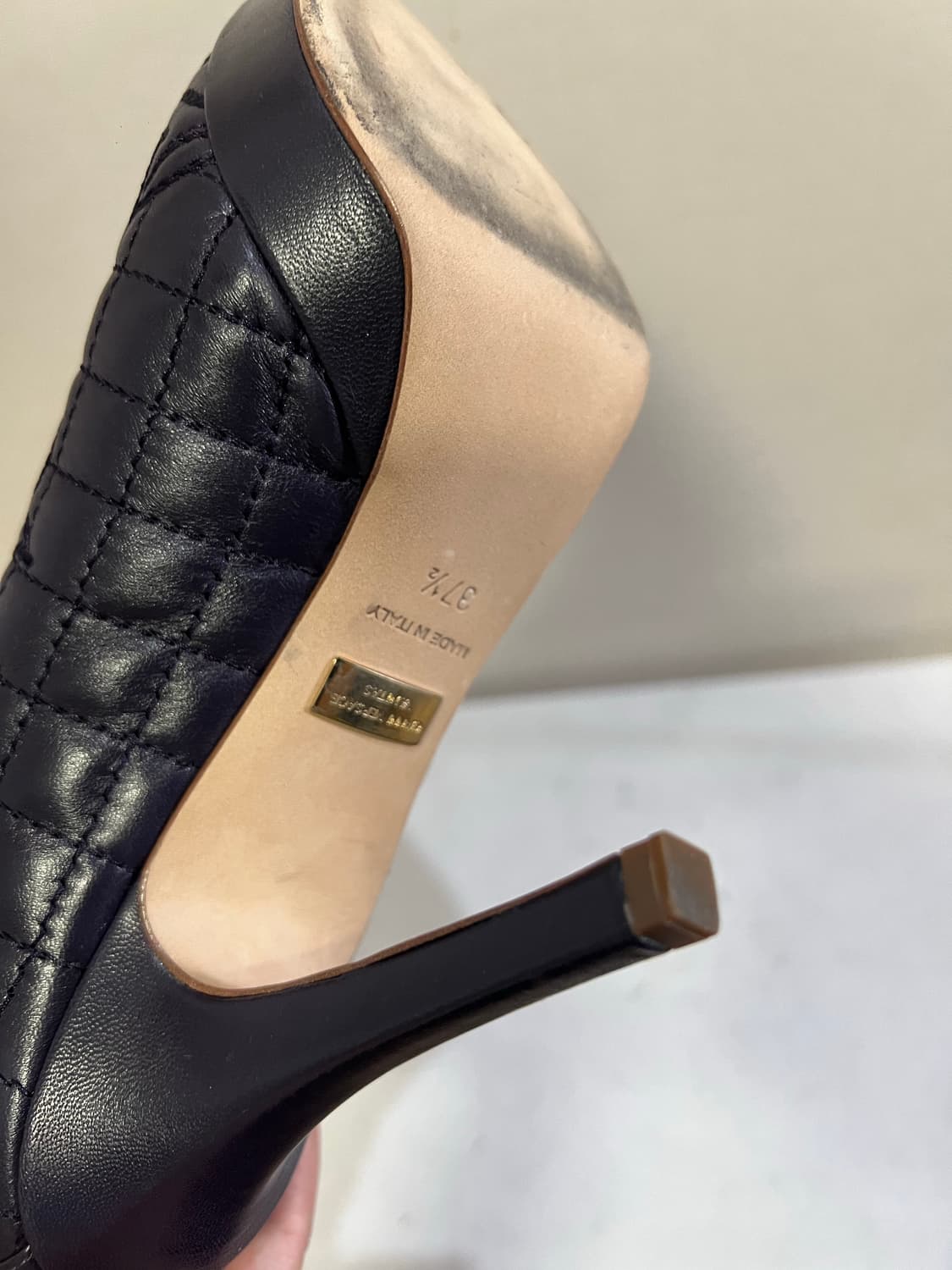 Versace 베르사체 퀼팅 부츠 37.5 딥퍼플 상품이미지6
