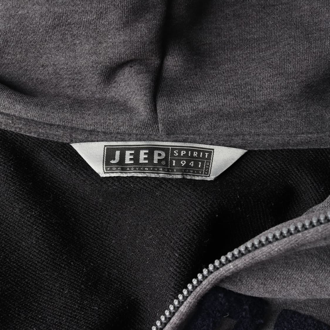 지프 스피릿 빅로고 자수 후드 집업 S 상품이미지5