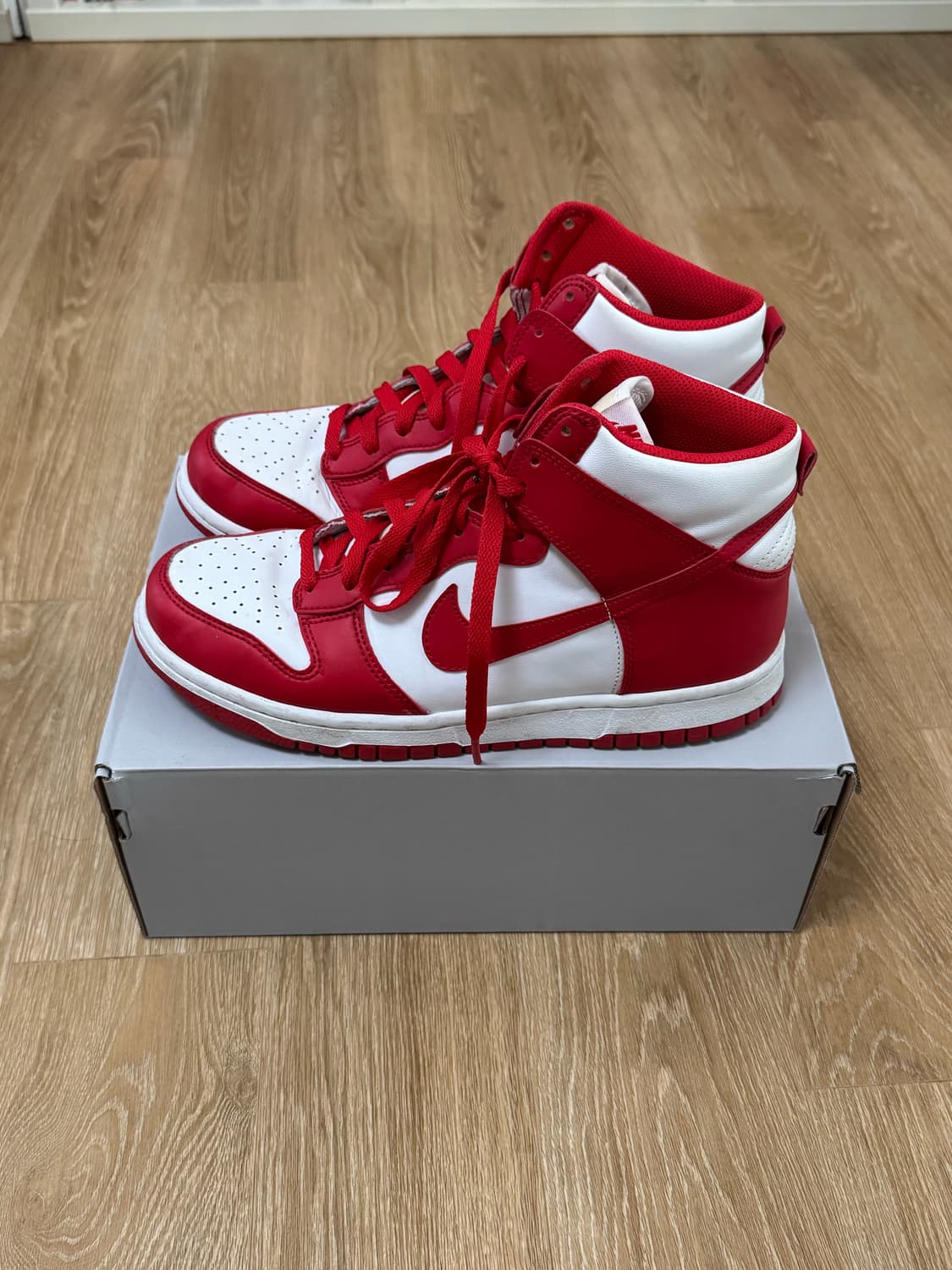 나이키 덩크 하이 챔피언쉽 레드/화이트 250 상품이미지5