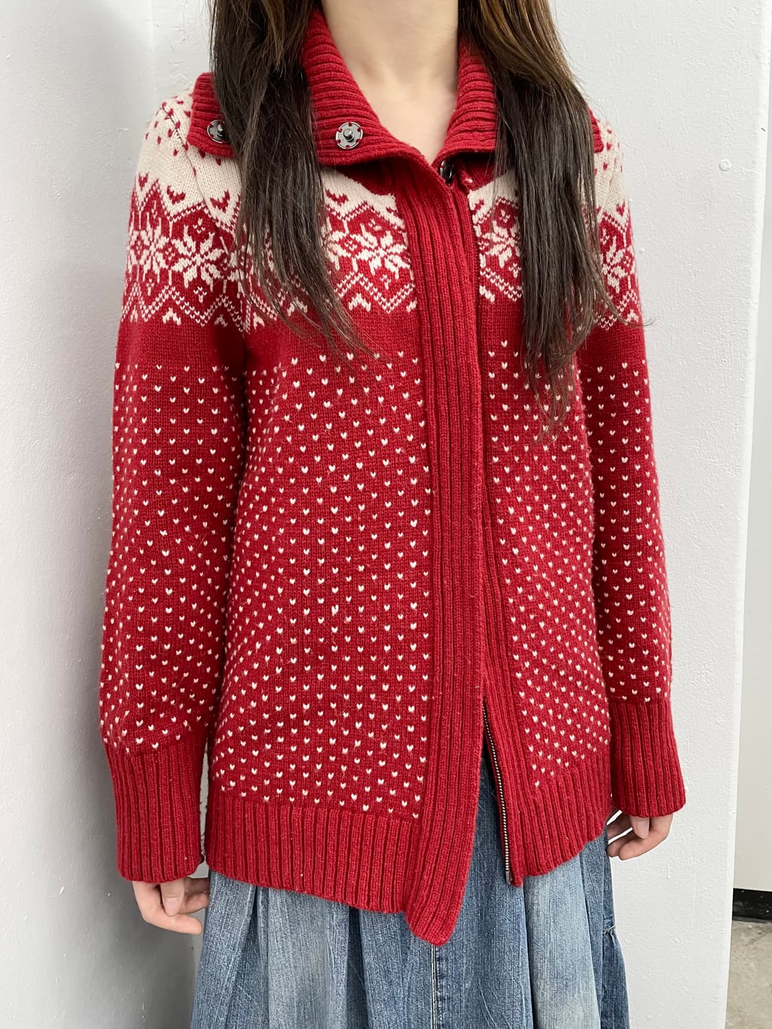 레드 에스닉 투웨이 코위찬 집업 상품이미지3