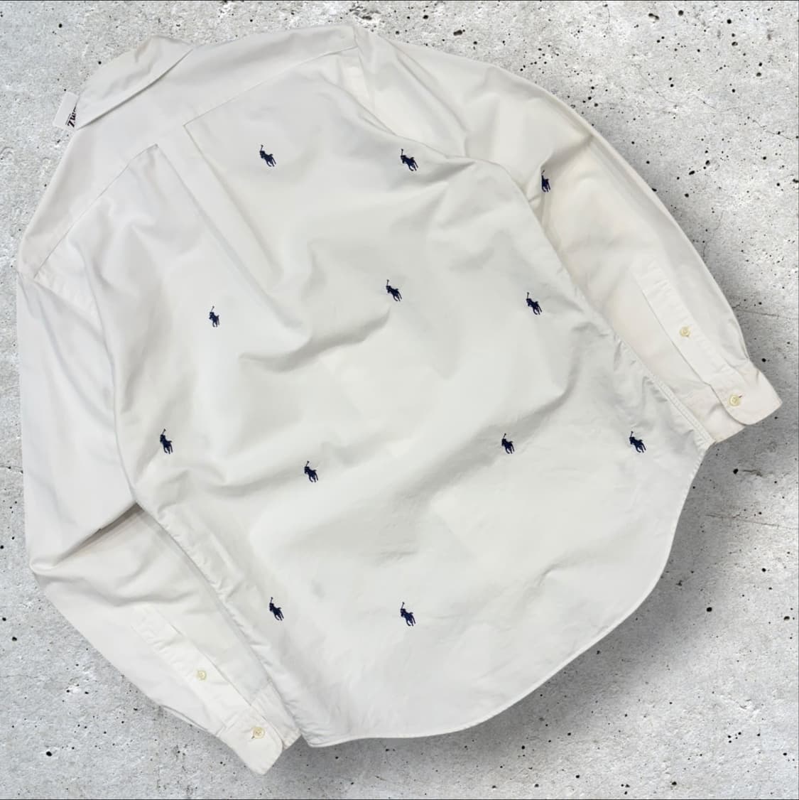[S] 폴로 랄프로렌 화이트 멀티 포니 로고 셔츠 B406 상품이미지2