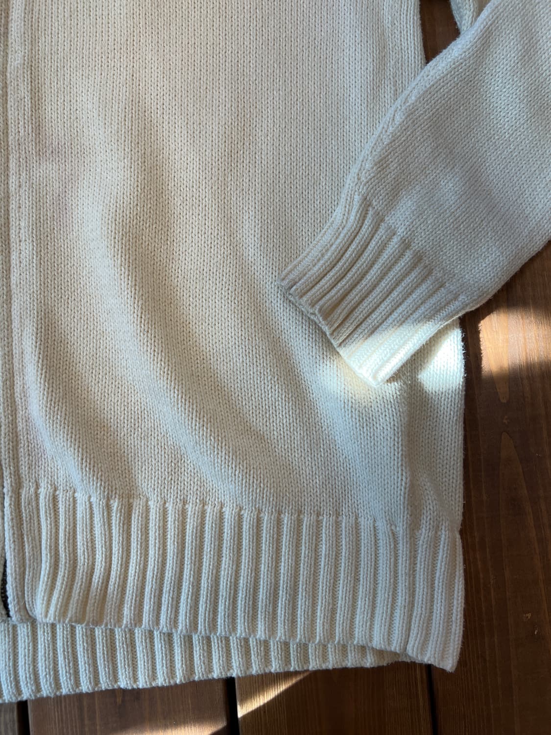 폴로 빅포니 크림 니트 집업 상품이미지8