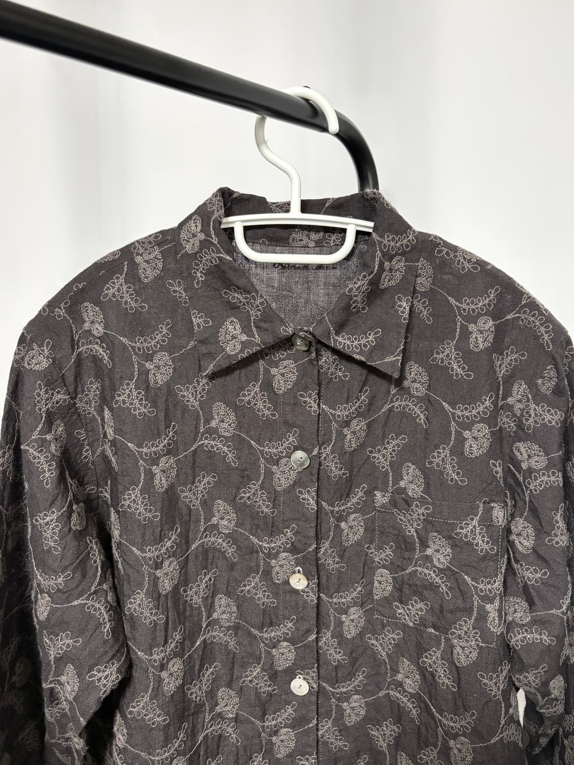 플라워 자수 셔츠 상품이미지4