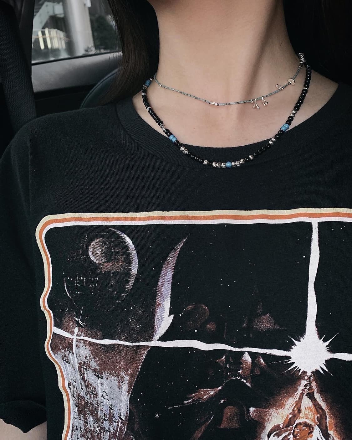 RA OBJECT BLUE BEADS NECKLACE 상품이미지2