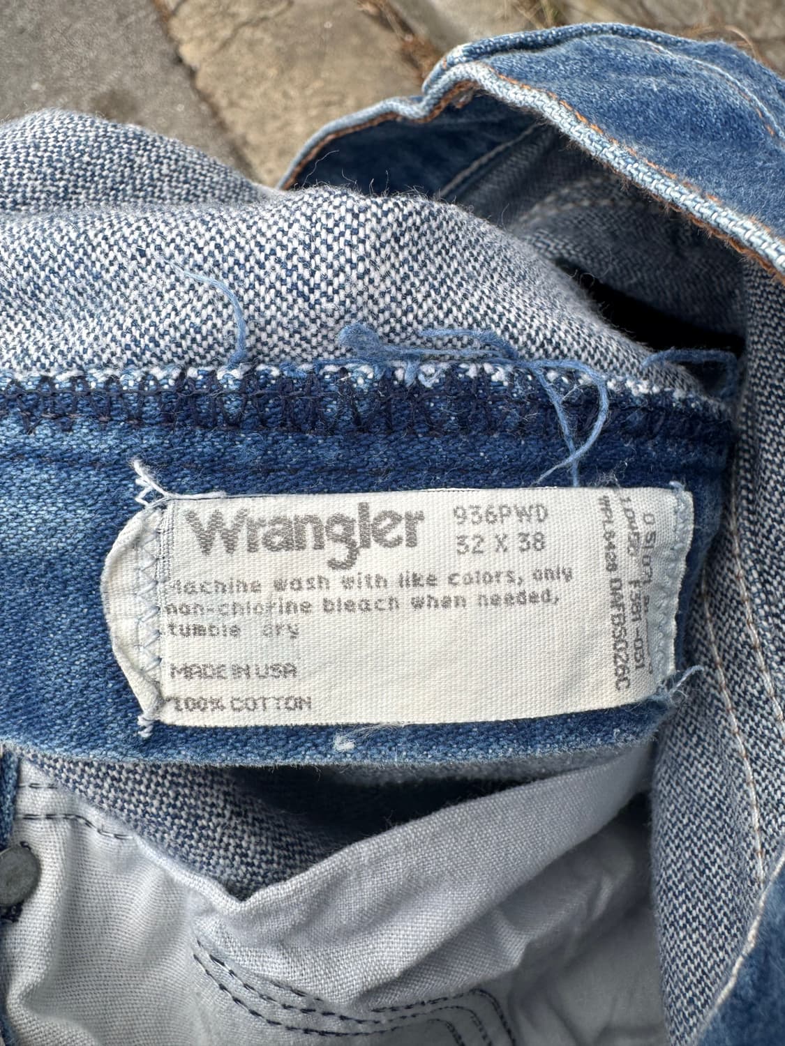 90s 랭글러 빈티지 936 pwd 카우보이컷 데님 팬츠 32 517 상품이미지7