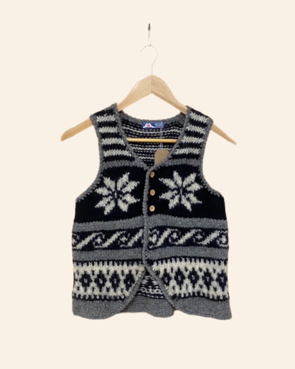 BEAMS nordic pettern knit vest 상품이미지3