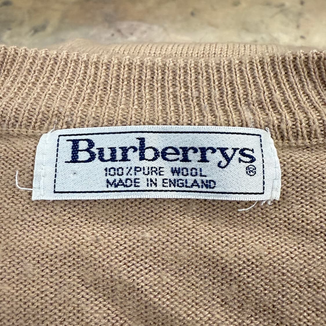 버버리 브라운 베이지 체크 니트 조끼  상품이미지4
