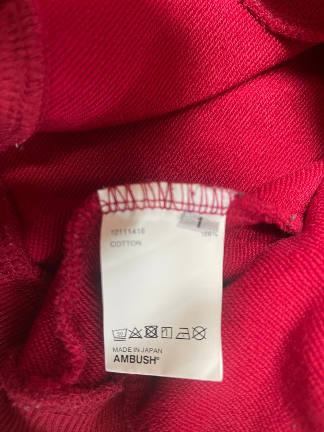 AMBUSH 엠부쉬 레드 후드티 상품이미지5
