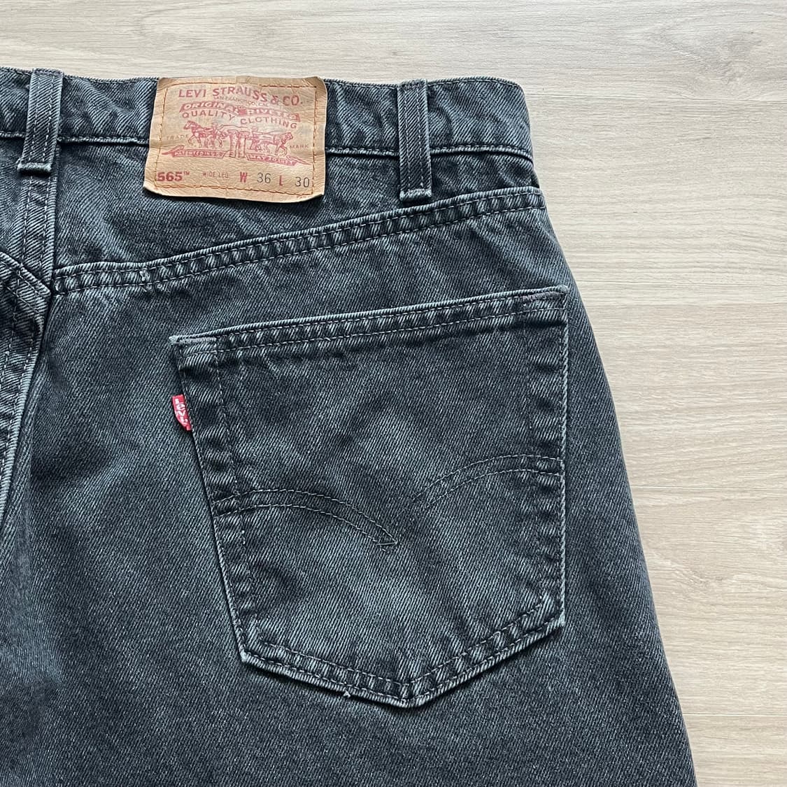 [36X30] 90s 빈티지 리바이스 565 블랙 상품이미지6