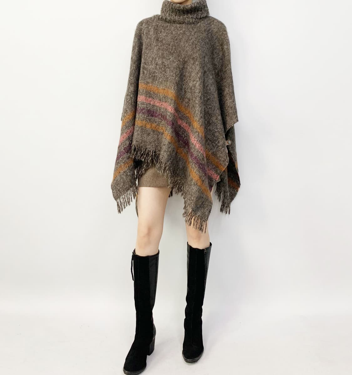 ROSIER 에스닉 니트 판초 케이프 상품이미지1