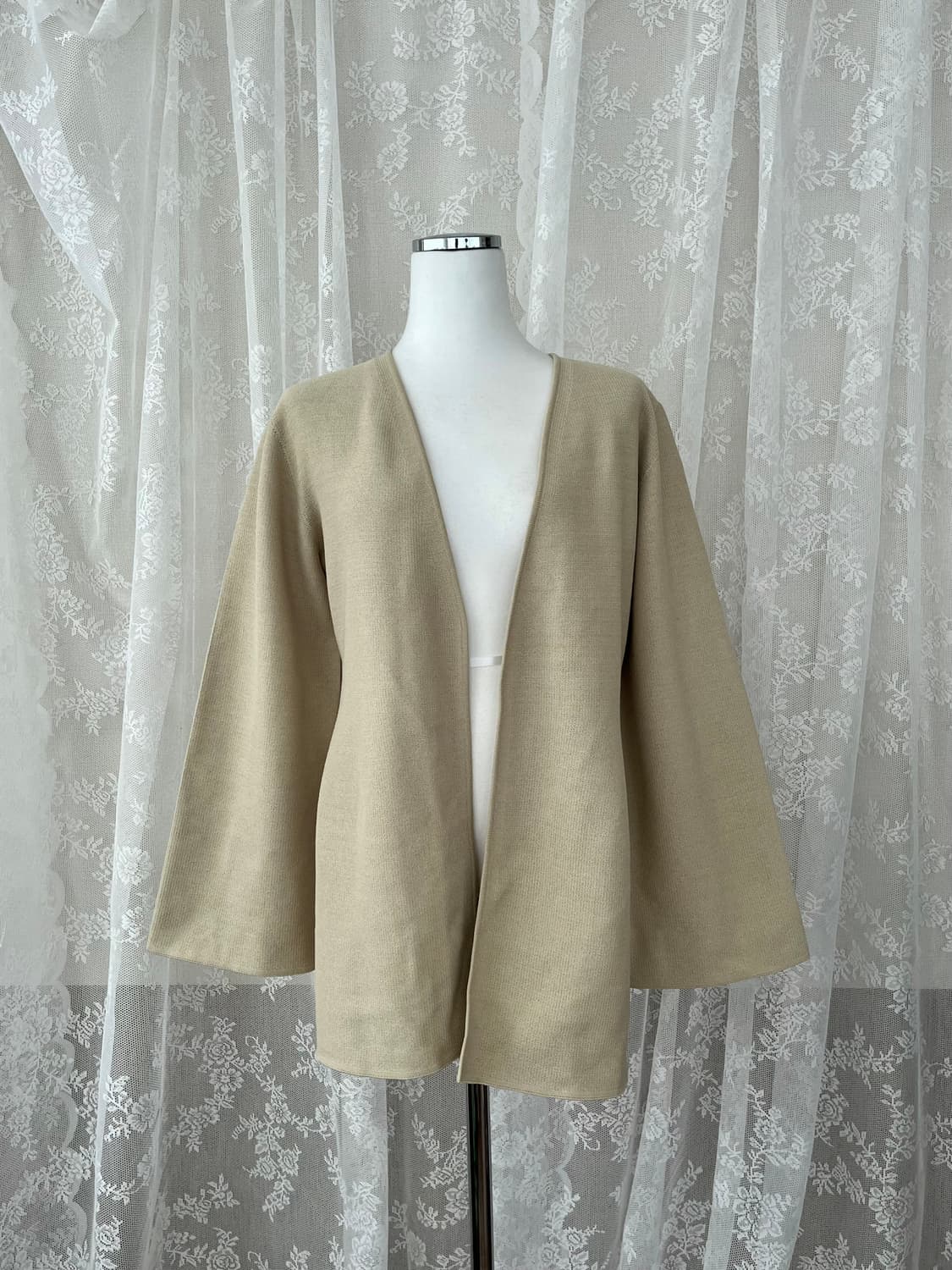 F) 한섬 시스템 오픈 가디건 베이지 상품이미지1