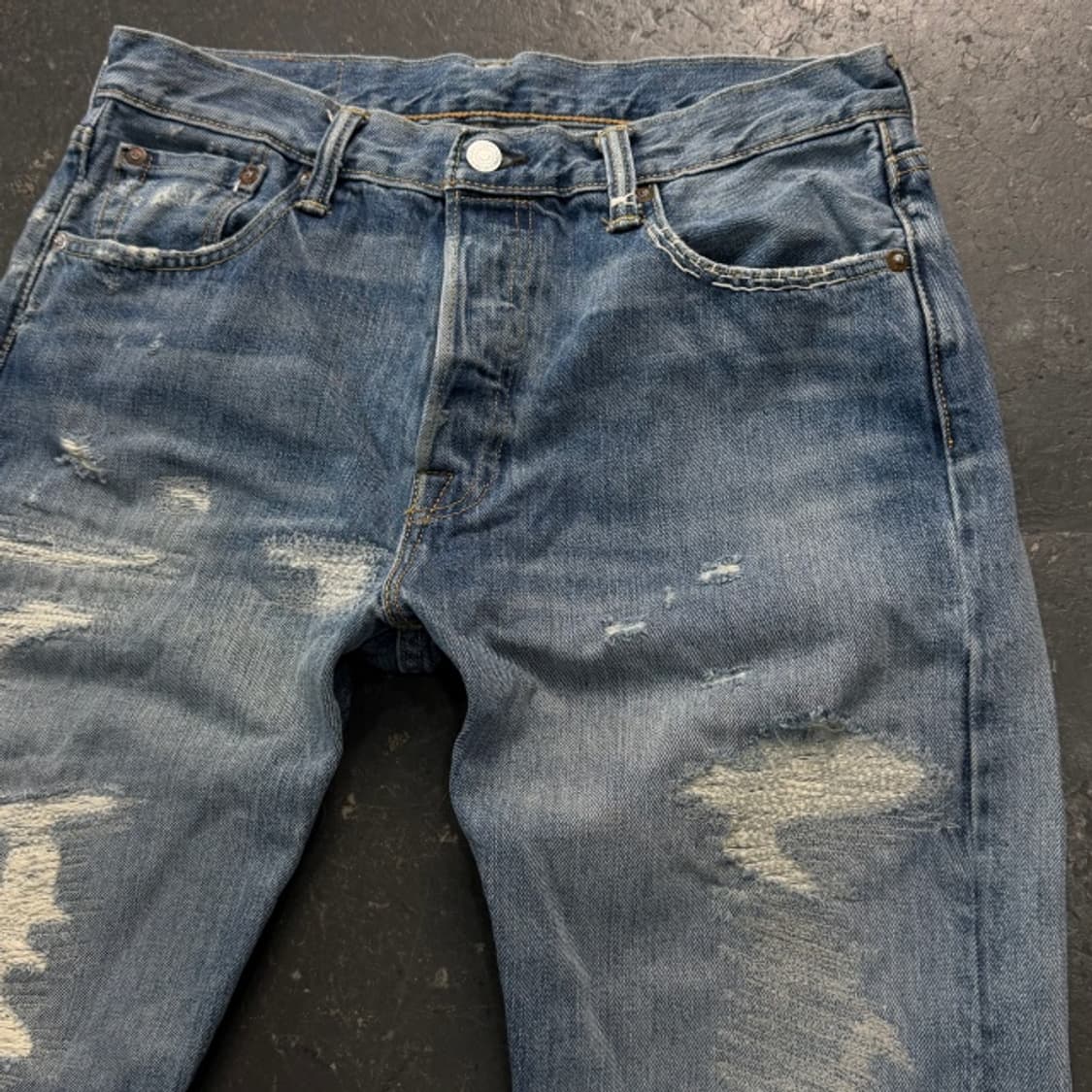 30 리바이스 501 데미지 데님팬츠  상품이미지2