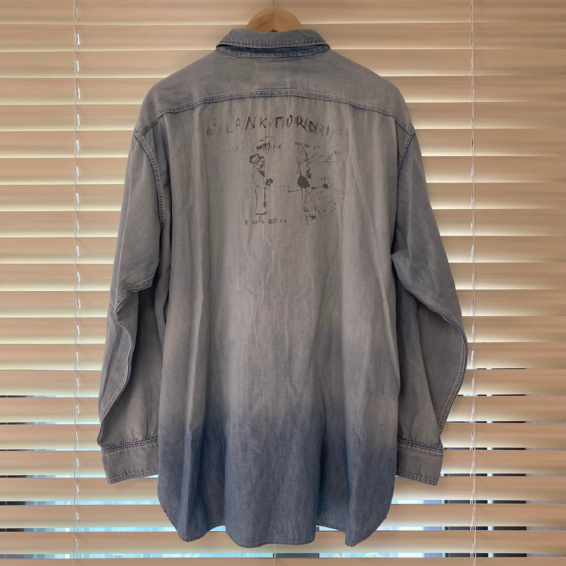 바우와우 24fw Bowwow USN Sailors 샴브레이 셔츠 L 상품이미지8