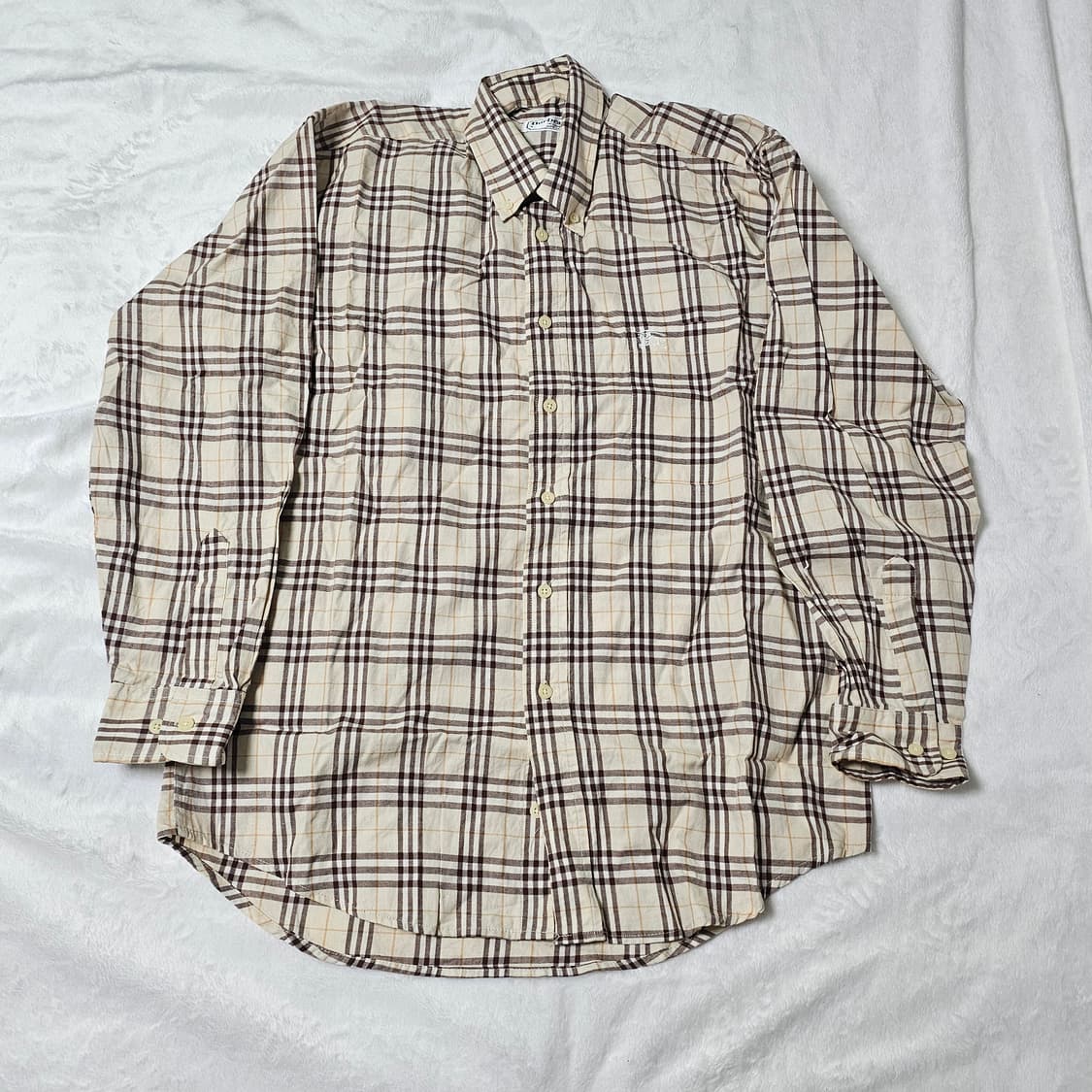 버버리 베이지 브라운 셔츠 L 상품이미지1