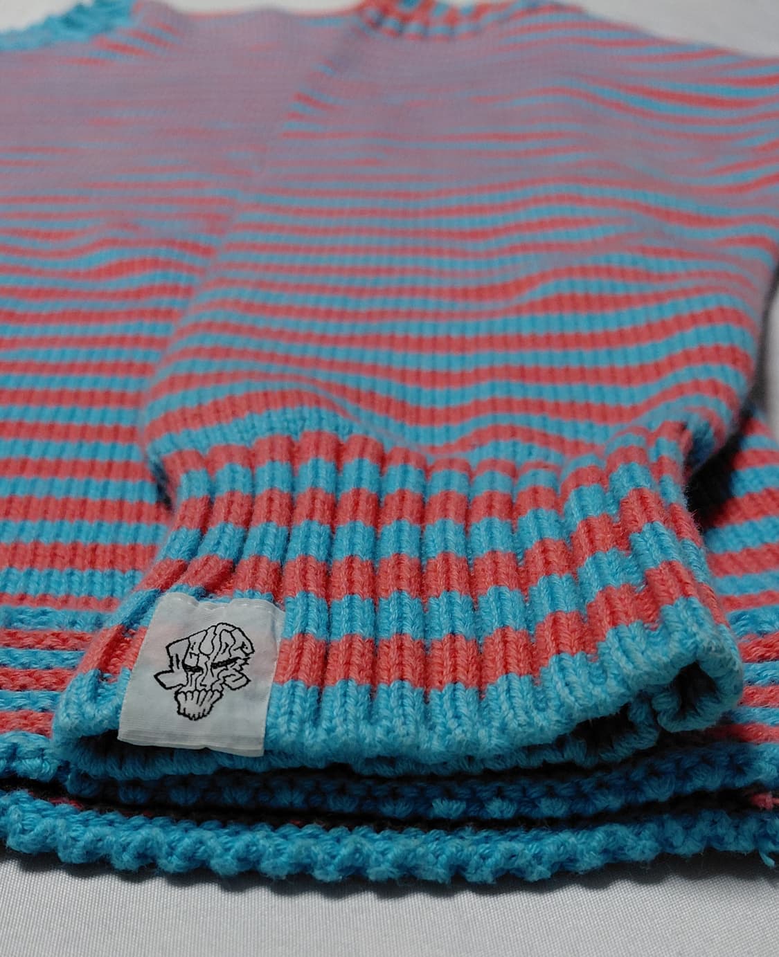 [무료배송] 90s 데빌락 DEVILOCK Stripe 코튼 니트 상품이미지3