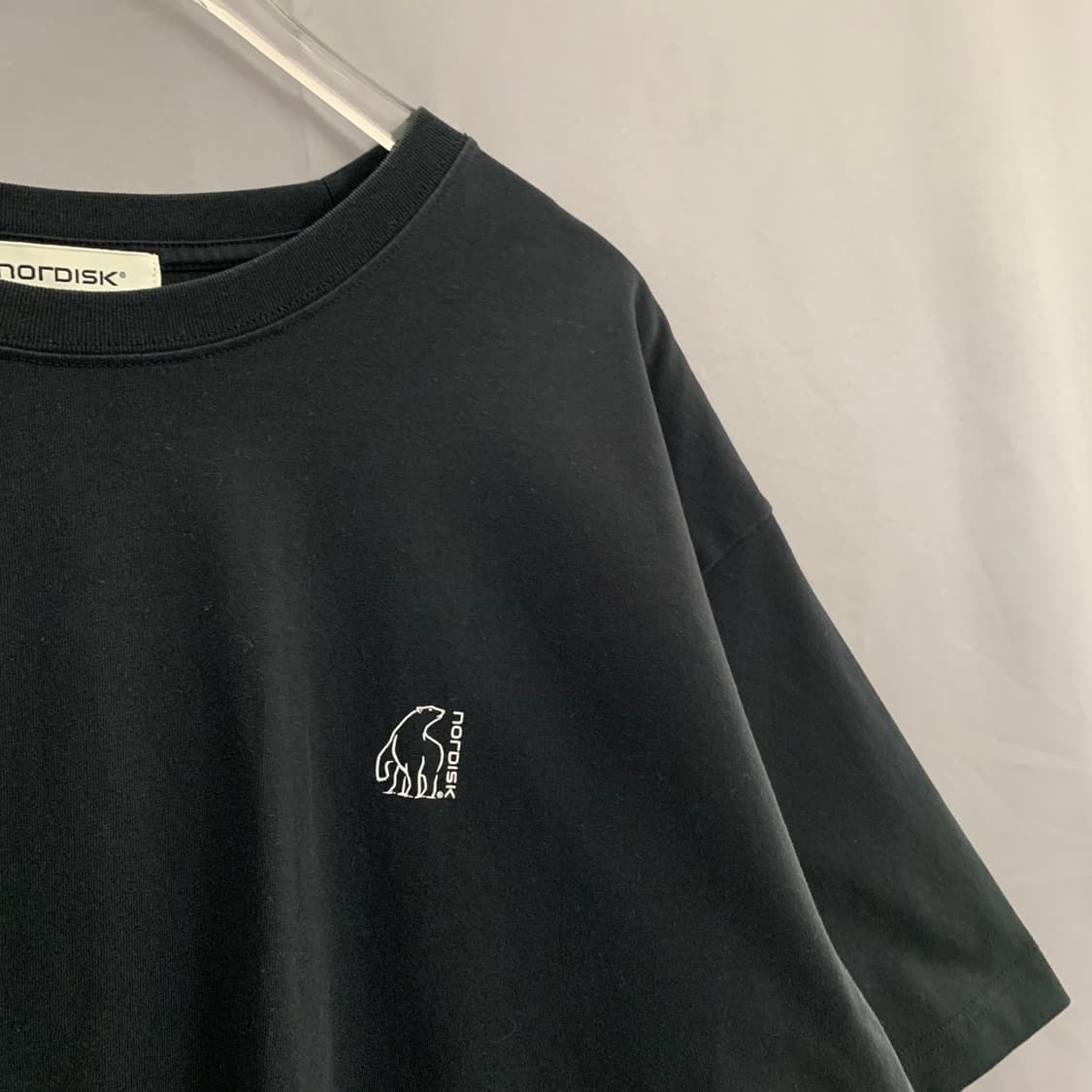 XXL 노르디스크 유니 피싱 베어 프린팅 빅사이즈 반팔 티셔츠 상품이미지4