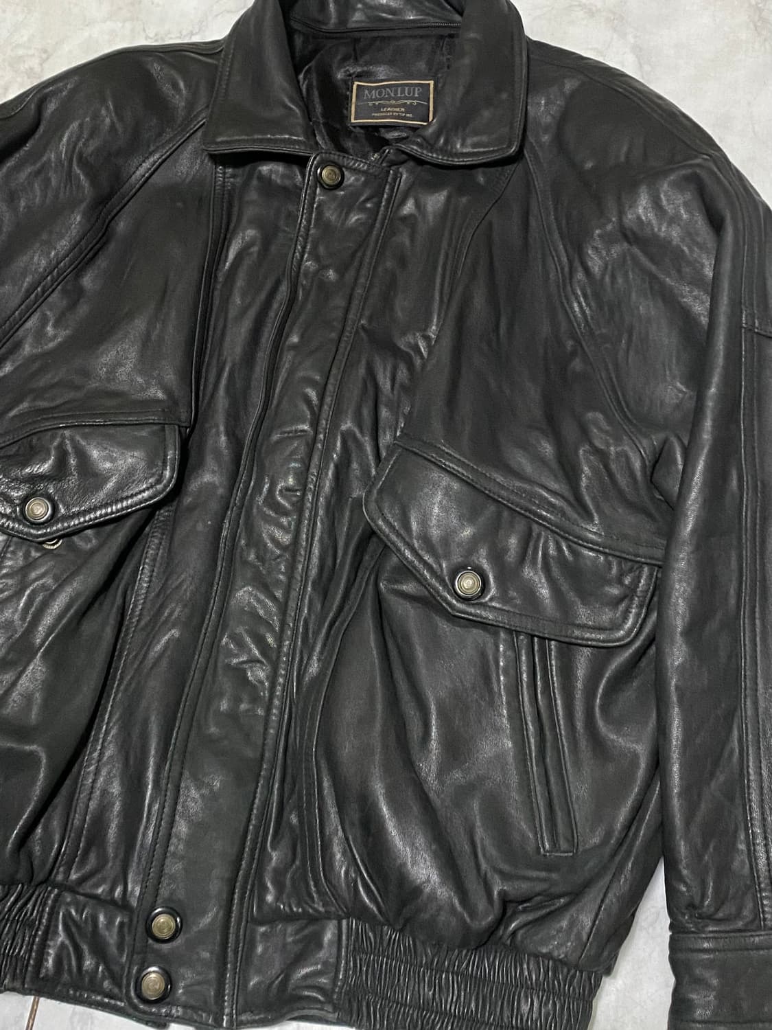 빈티지 오버핏 양가죽 자켓 가죽자켓 100 ~ 105 상품이미지3