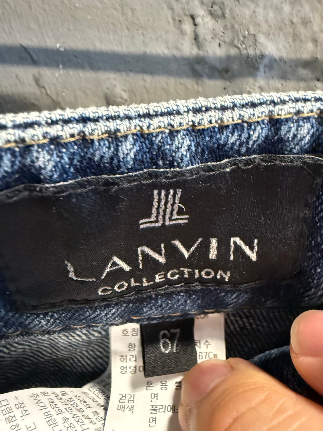 29in 랑방컬렉션 LANVIN 스트레이트 데님 팬츠 인디고 상품이미지5