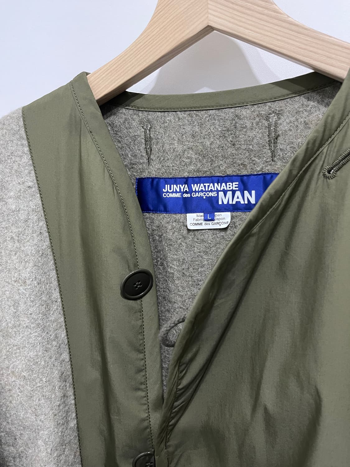 꼼데가르송 준야 와타나베 21FW 울 라이너 코트 L 상품이미지5