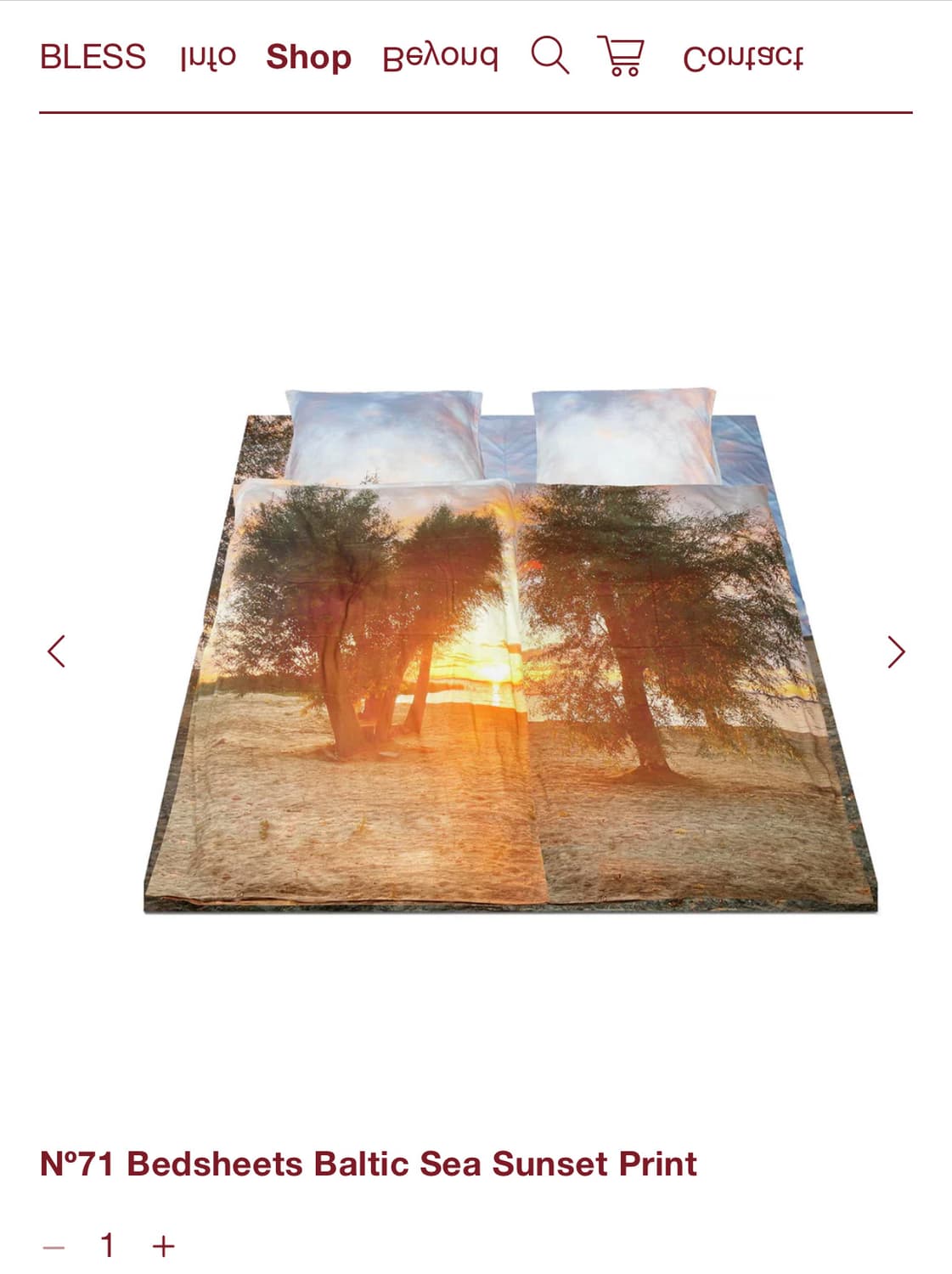 Bless 블레스 선셋 베드시트/Nº71 Baltic Sea Sunset 상품이미지5