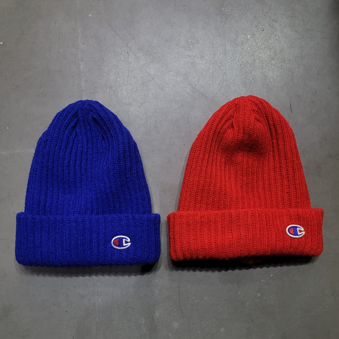 CHAMPION 챔피온 빈티지 블루 로고 비니 상품이미지5