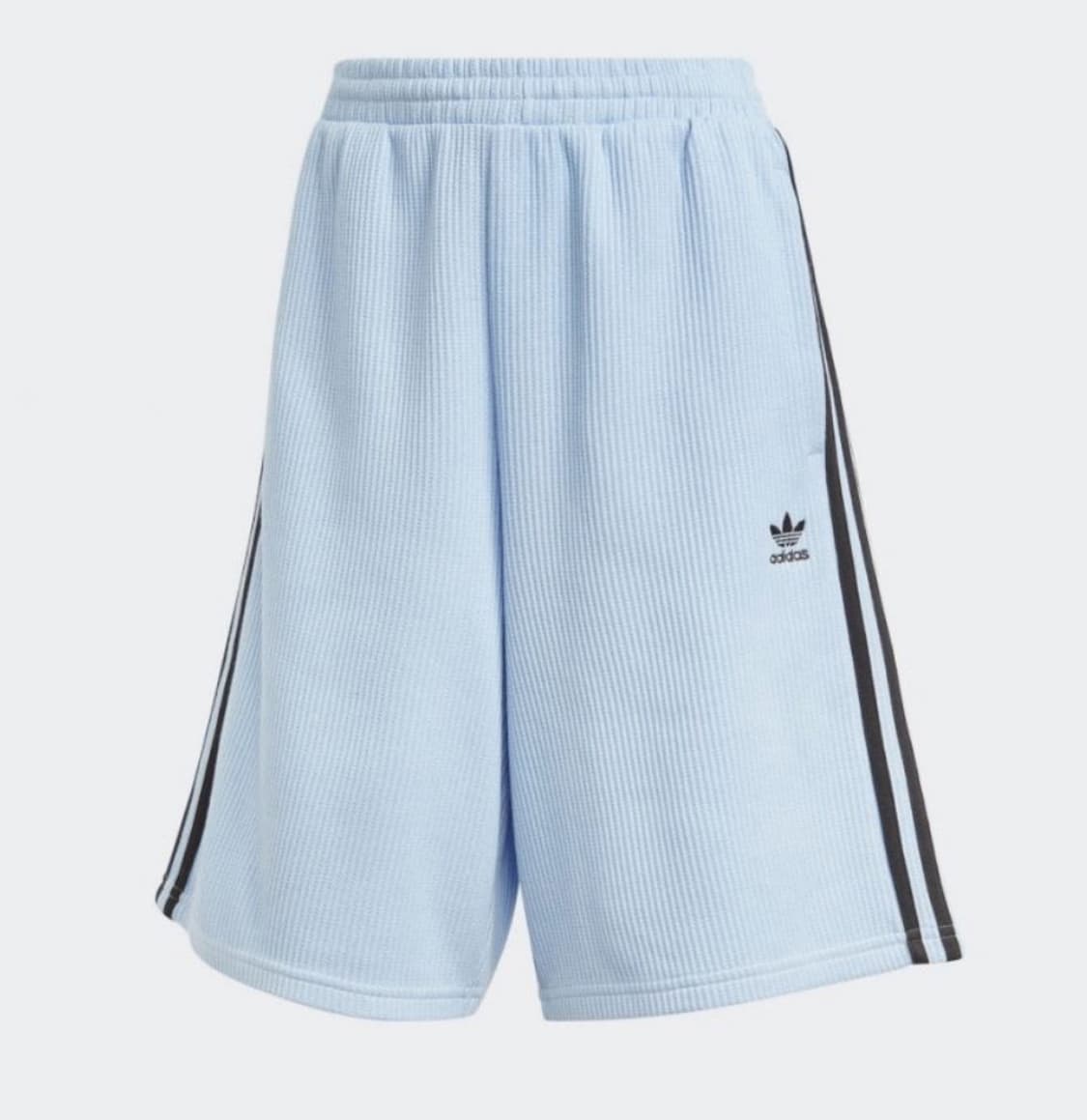 아디다스 하늘 + 검정 와플 버뮤다 팬츠 바지 xs 상품이미지1