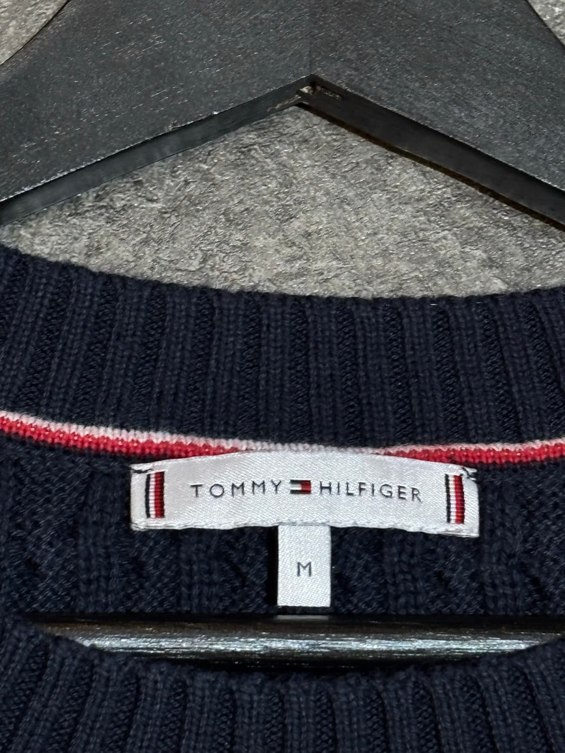 타미힐피거 케이블 꽈배기 니트 스웨터 M사이즈 상품이미지5