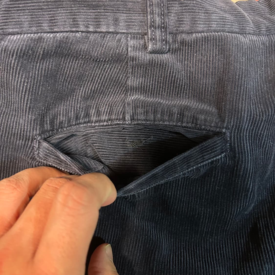 [36/36] 90s 폴로 랄프로렌 코듀로이 팬츠 네이비 상품이미지4