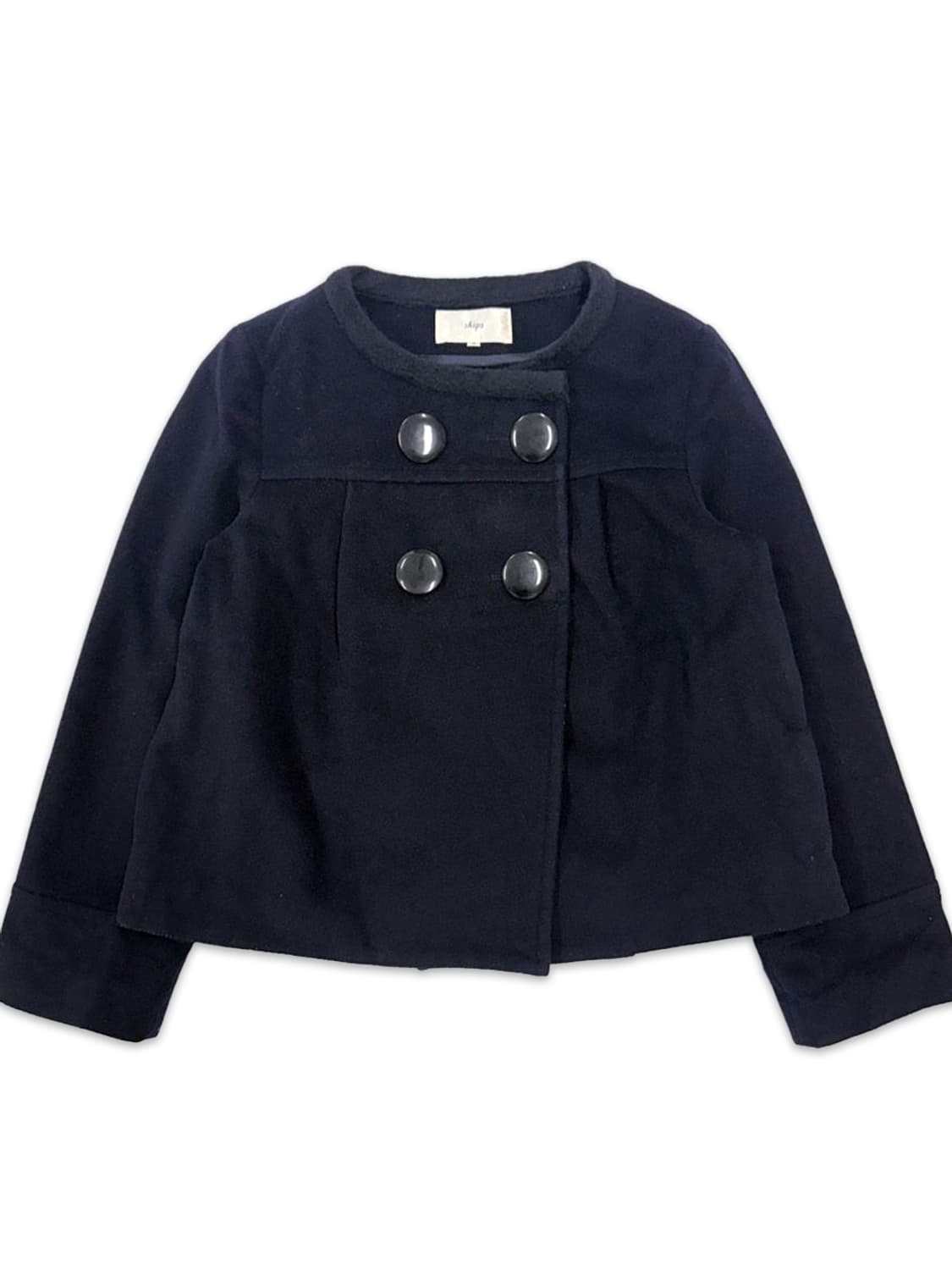 빈티지 ships 네이비 더블 하프 코트 상품이미지1