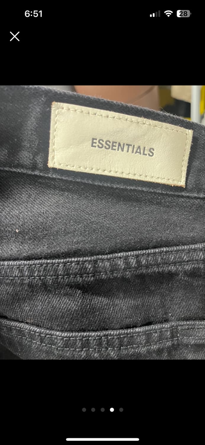 [재당근]피오갓 에센셜블랙 라이더 데님 28+로테 김현우 바지 상품이미지2