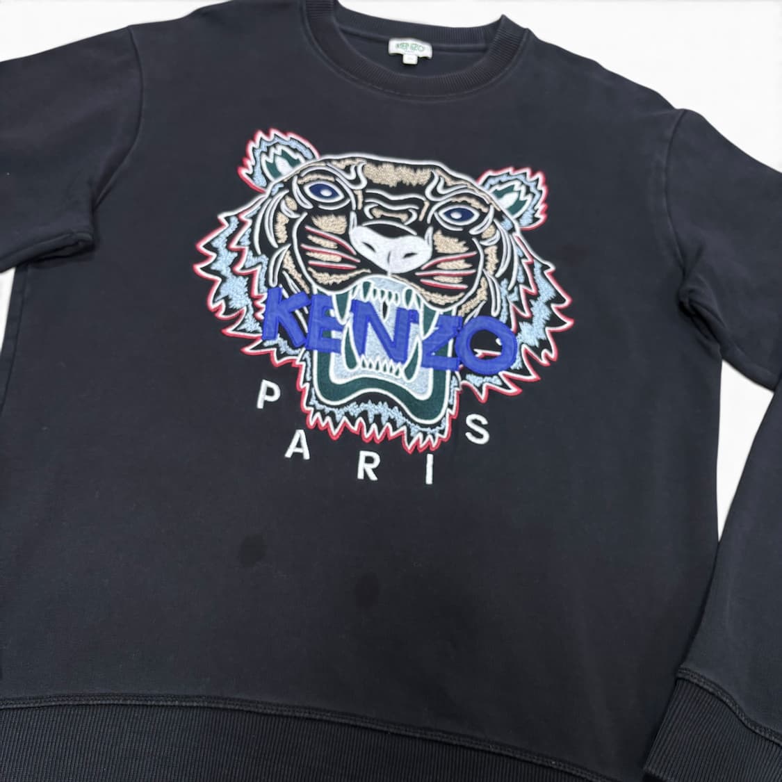 M 겐조 KENZO 블랙 타이거 맨투맨 상품이미지3