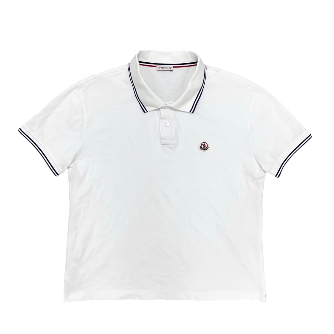 몽클레어 패치로고 화이트 카라티(XL) 상품이미지1