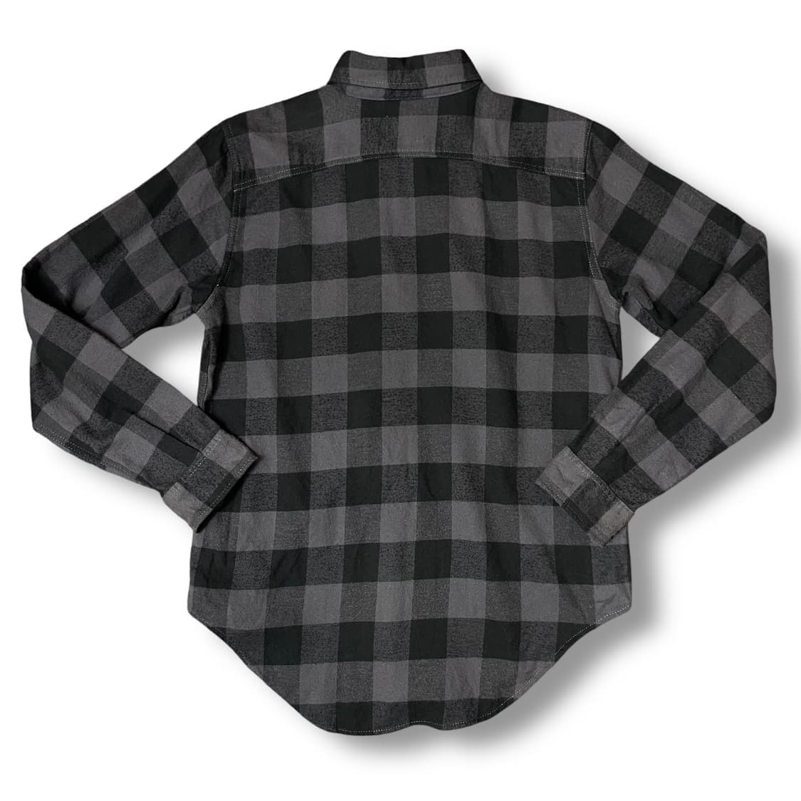 오쉬코쉬 그레이차콜 깅엄체크 투포켓 긴팔 셔츠 M 상품이미지2