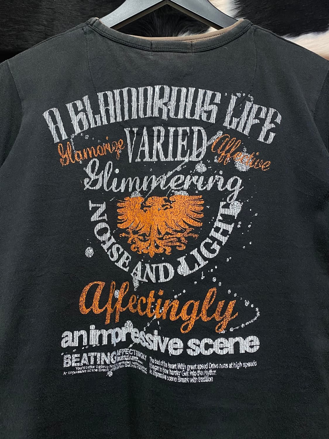 Sirmione 빈티지 레터링 디테일 레이어드 반팔 티셔츠 상품이미지7