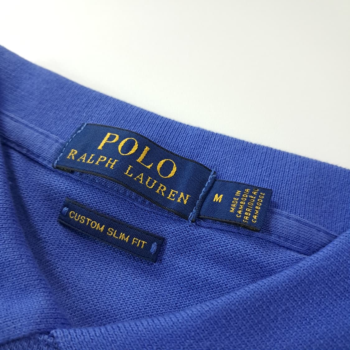 CK176 M 폴로 오렌지포니 로얄블루 반팔 메쉬 카라 티셔츠 상품이미지3