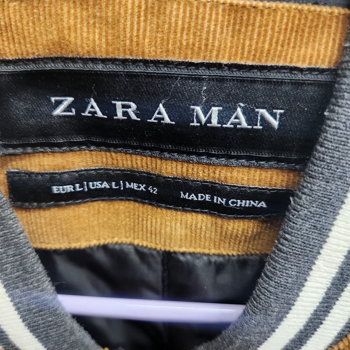 자라ZARA 코듀로이 블루종 점퍼 L(XL) 상품이미지5