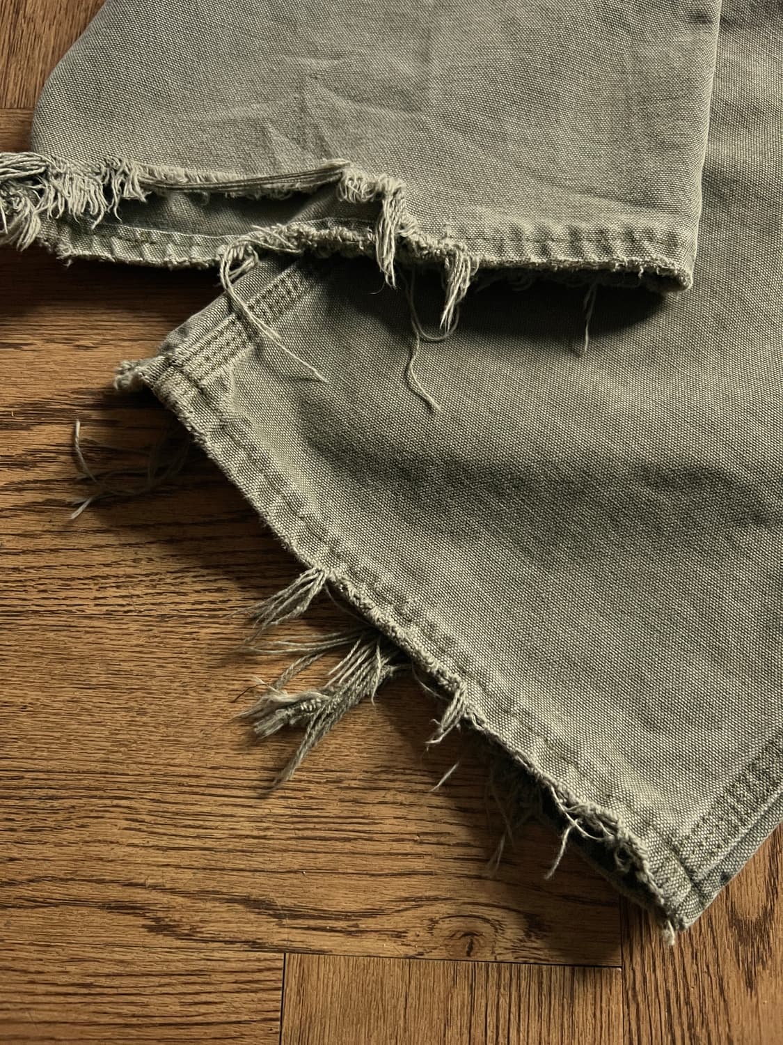 [36]칼하트 Made in USA 더티워싱 모스그린 싱글니 워크 팬츠 상품이미지6