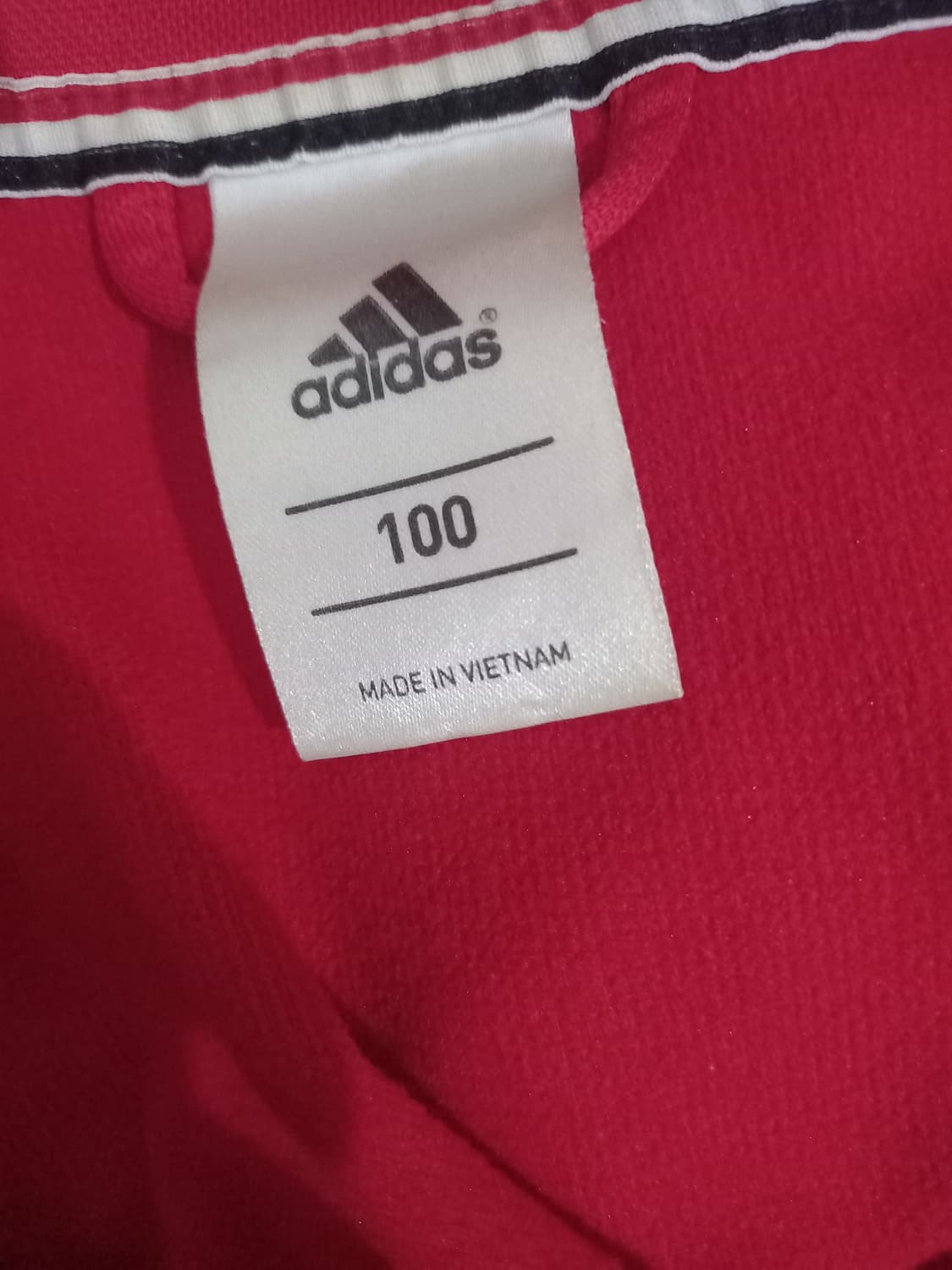 아디다스 맨유 빨흰 빨강 레드 트랙탑 저지 져지집업 100/L 상품이미지2