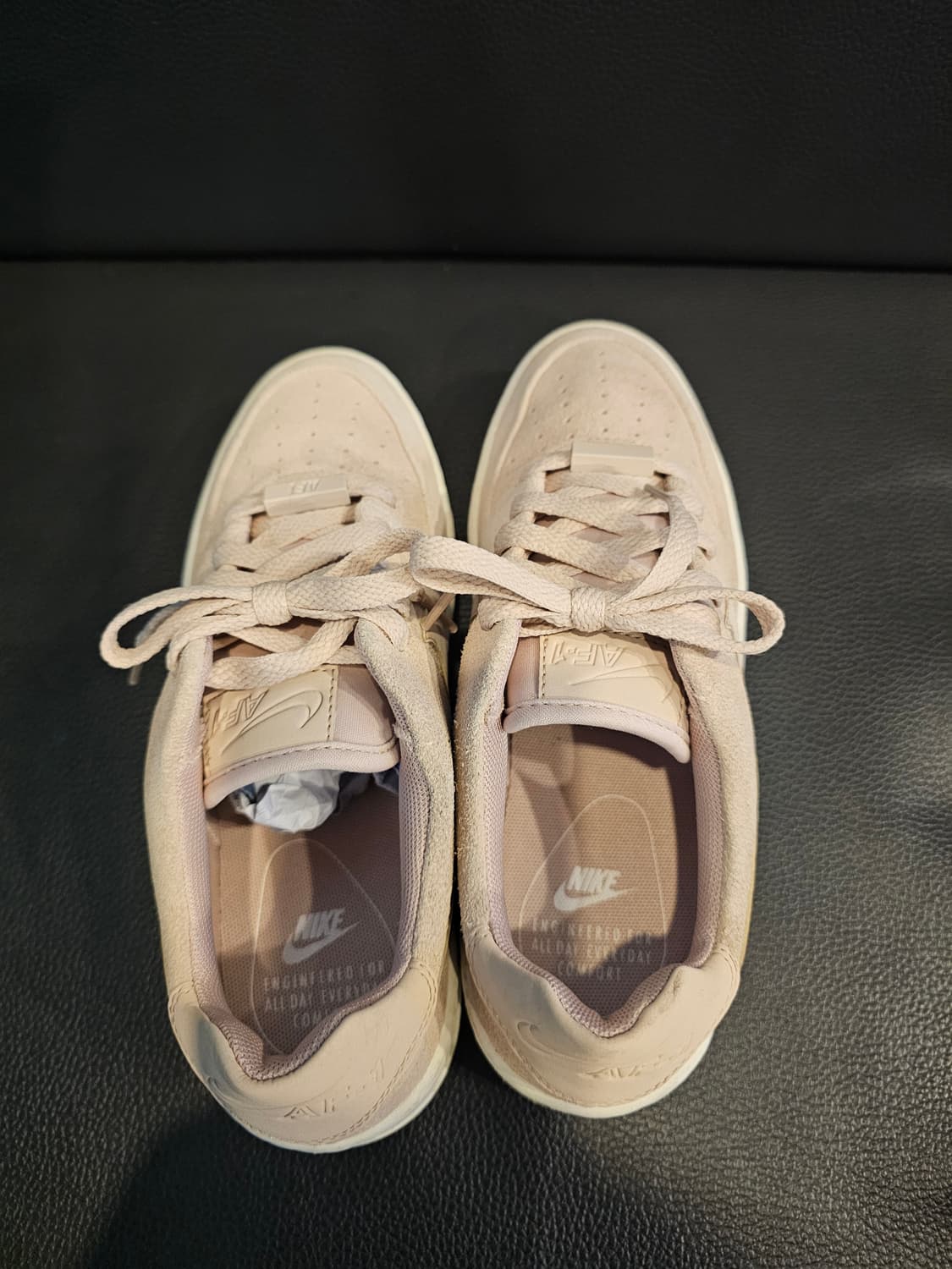 나이키 에어포스1 플랫폼 핑크 스웨이드 상품이미지6