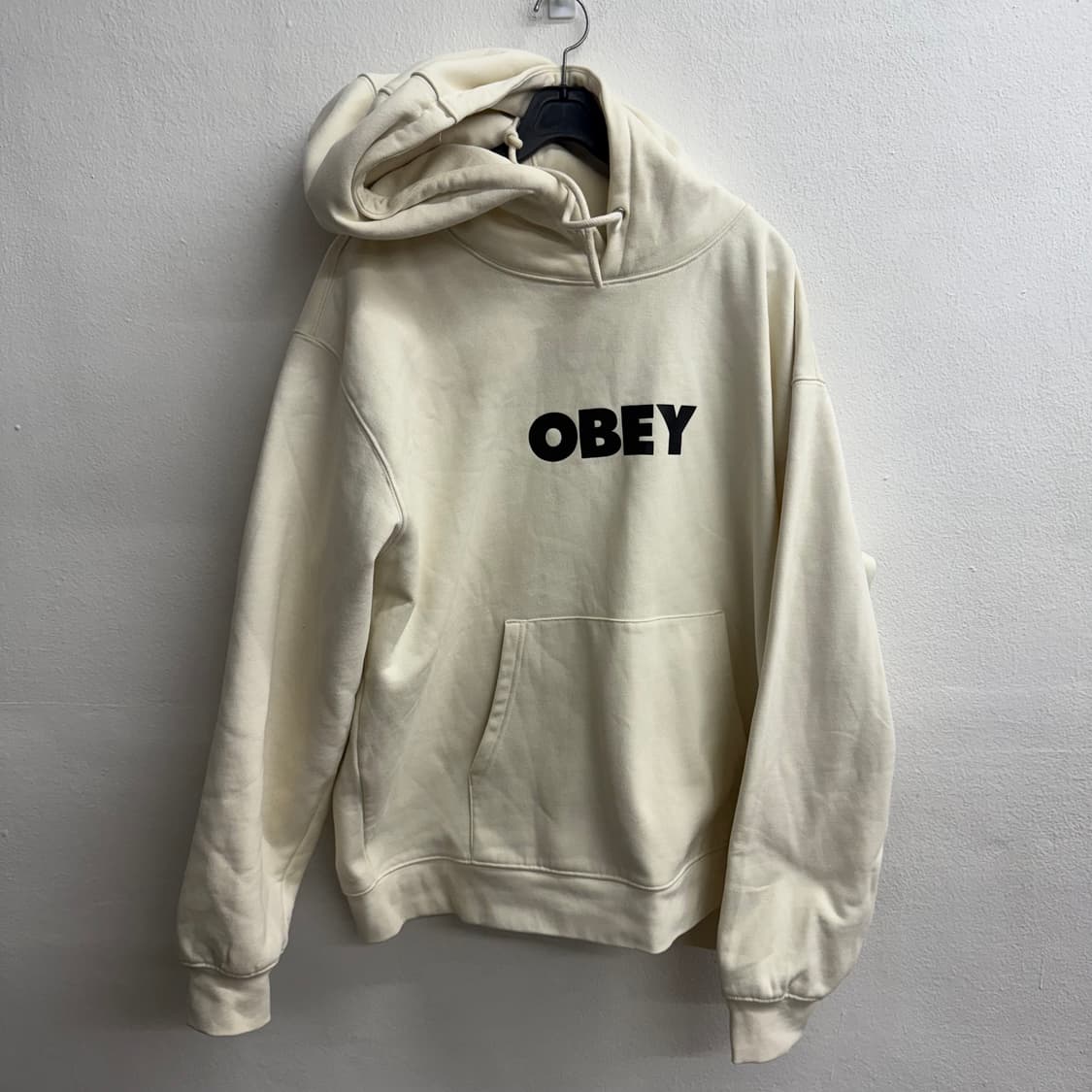 오베이 OBEY 아이보리 후드티 L 상품이미지1