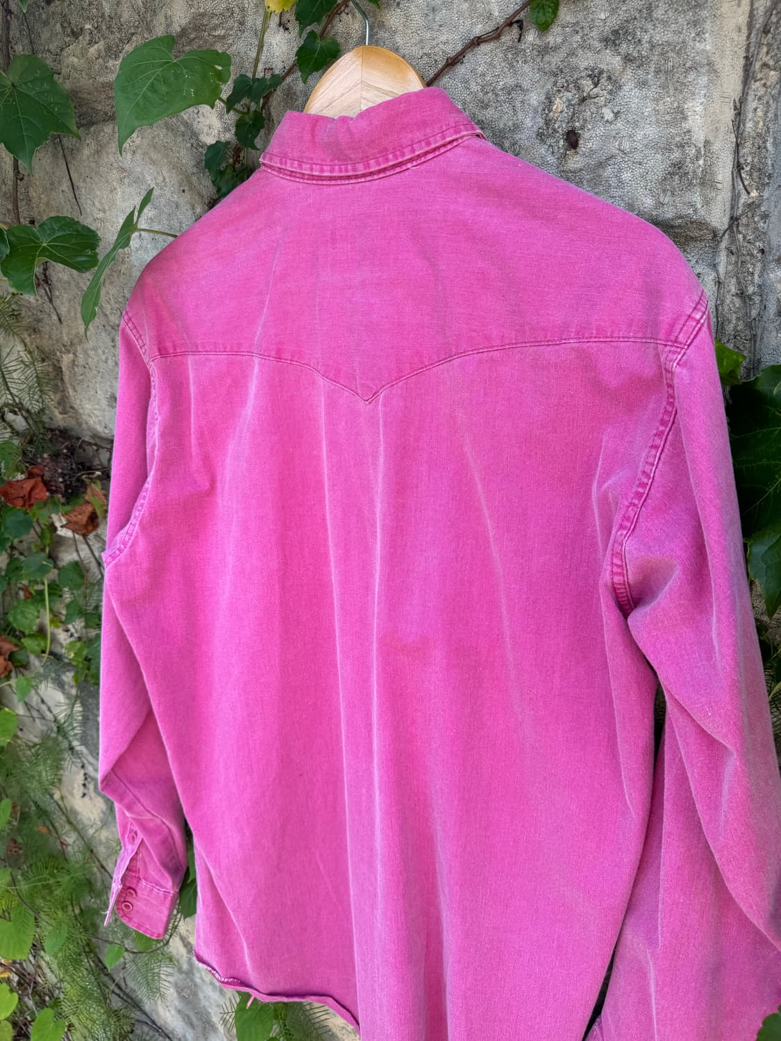 90s wrangler 랭글러 하드페이딩 브러쉬포퍼 웨스턴 셔츠 상품이미지4