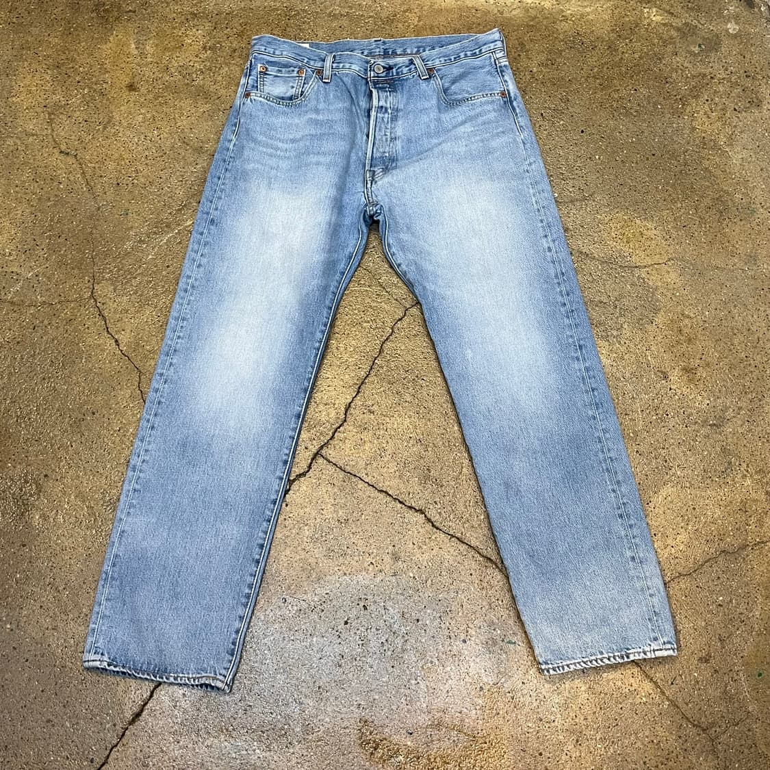 미국 빈티지 리바이스 프리미엄 501 93 연청 데님 팬츠 상품이미지2