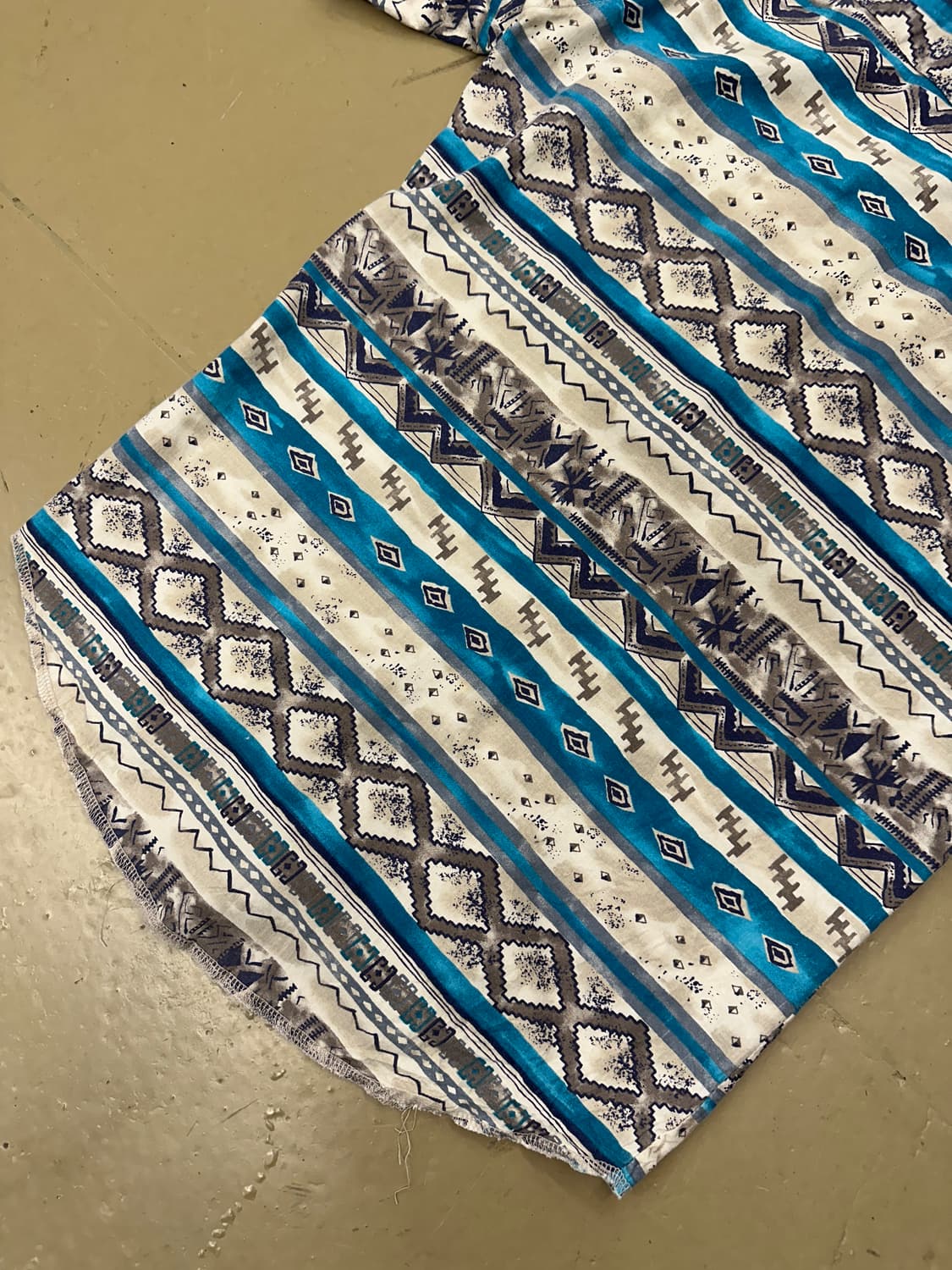 미국 빈티지 보헤미안 웨스턴 카우보이 반팔셔츠 XL 상품이미지8