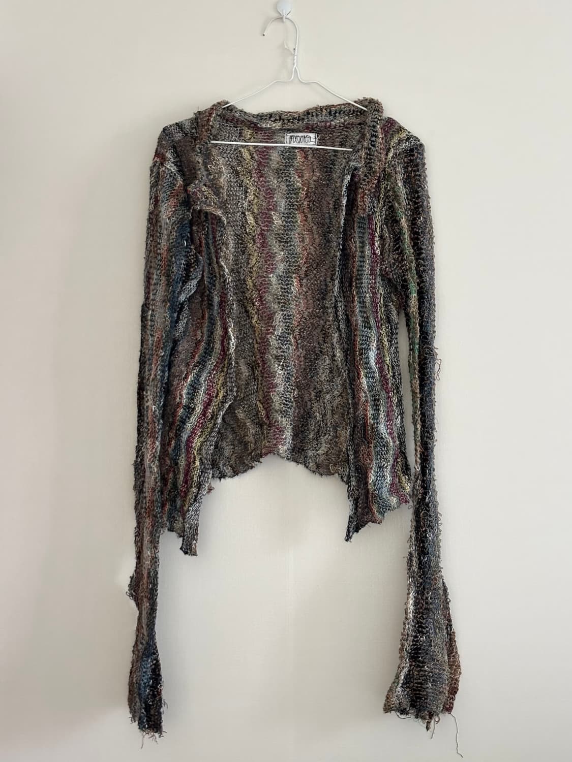 pax00100 코튼 패브릭 가디건 상품이미지1