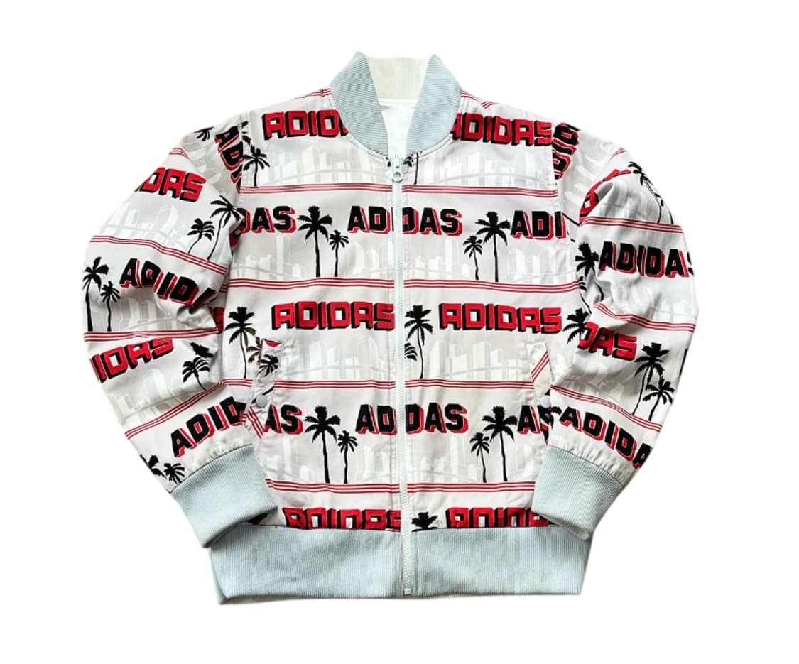 아디다스 Adidas 리버시블 화이트 버건디 트랙탑 상품이미지7