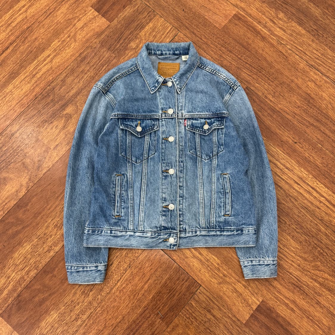 여성용 M 리바이스 프리미엄 빅E 데님 청자켓  상품이미지1