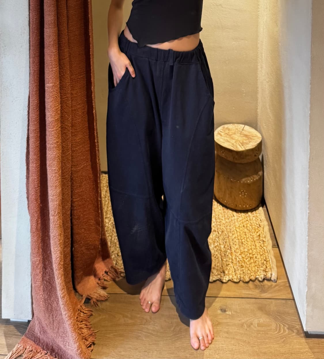 부디무드라 마나팬츠 네이비 M 상품이미지1