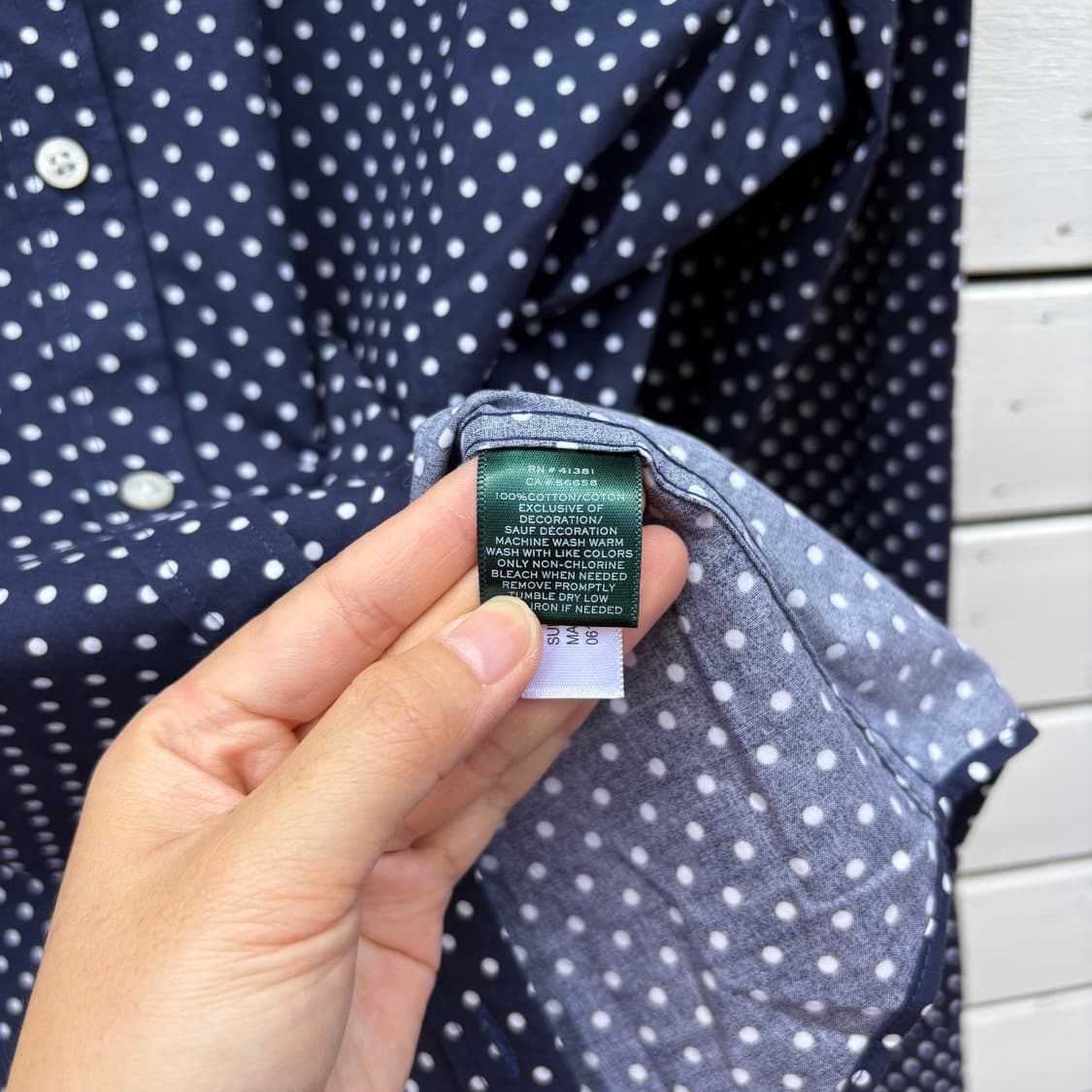 Polo 폴로 랄프로렌 도트 땡땡이 셔츠 상품이미지6