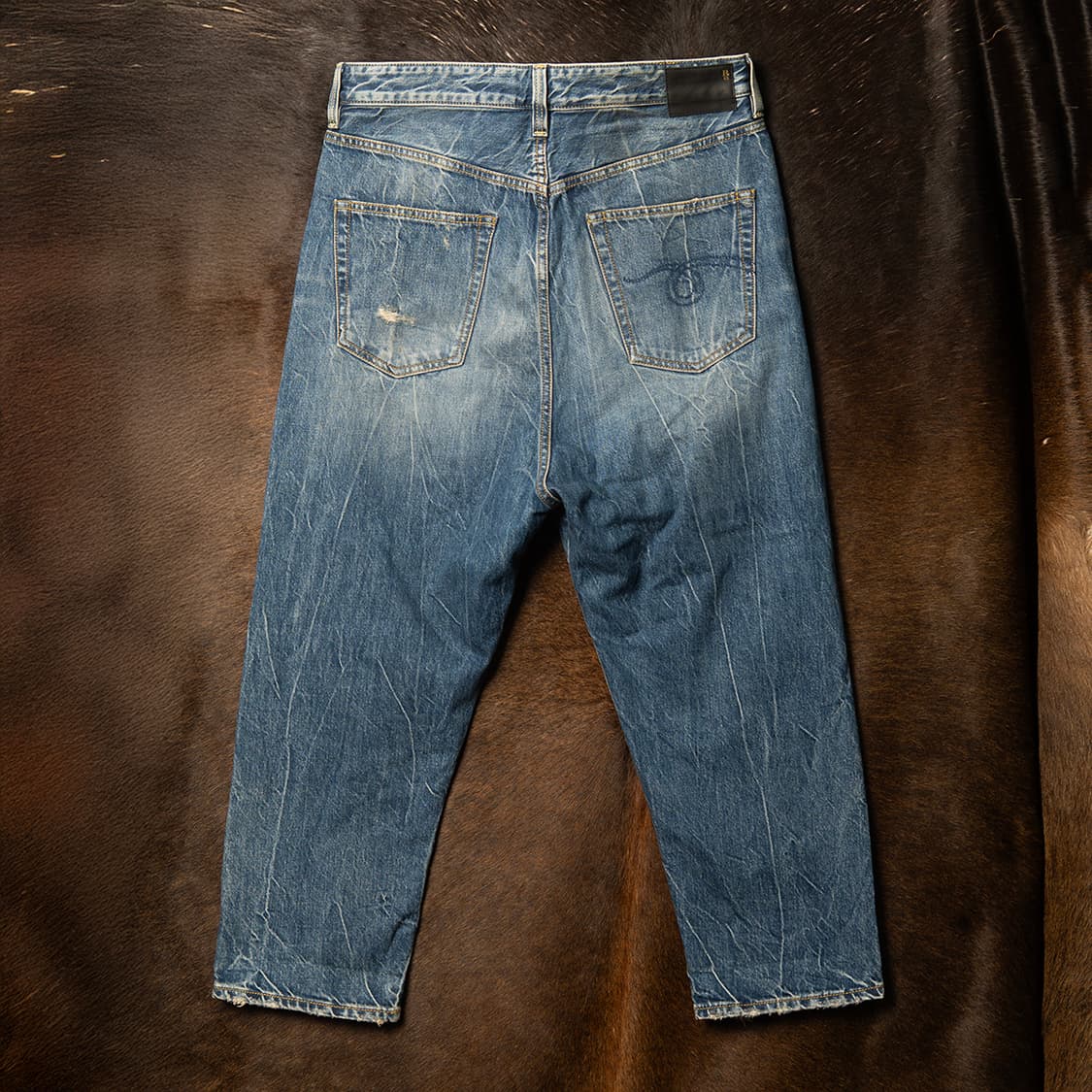 [32~34] R13 테일러드 드롭 데님팬츠 MB-1384  상품이미지3